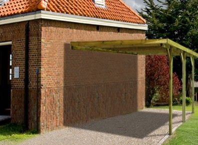 Adosser son carport ou son abri terrasse grâce à la charpente en kit